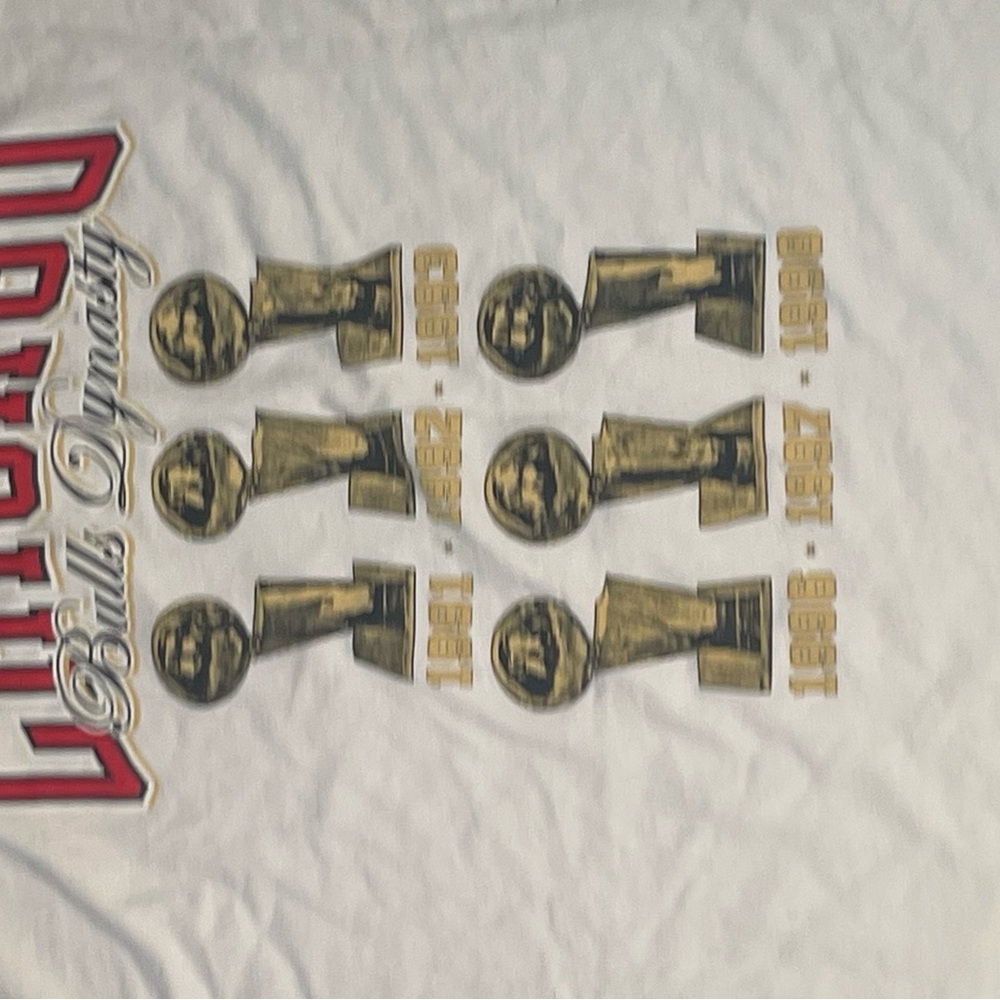 Nike Chicago Bulls White Courtside dynasty tee shirt size XL - Picture 5 of 6